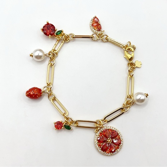 kate spade Jewelry - KS514-Kate Spade grapefruit and strawberry bracelet